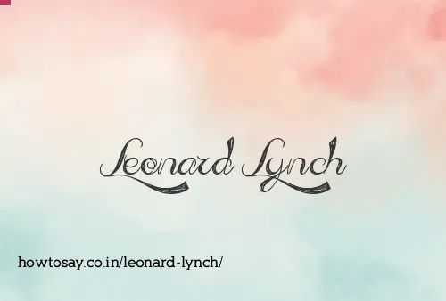 Leonard Lynch