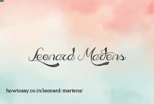 Leonard Martens