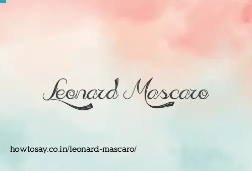 Leonard Mascaro