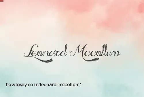 Leonard Mccollum