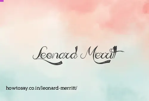 Leonard Merritt