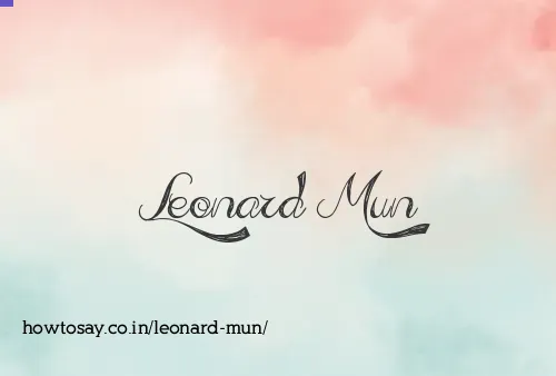 Leonard Mun