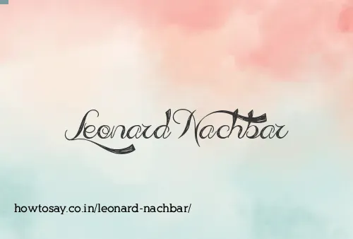 Leonard Nachbar