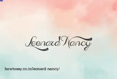 Leonard Nancy