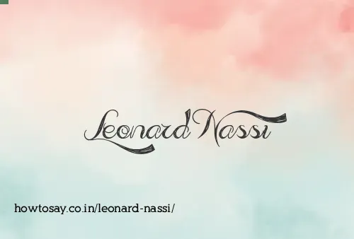 Leonard Nassi