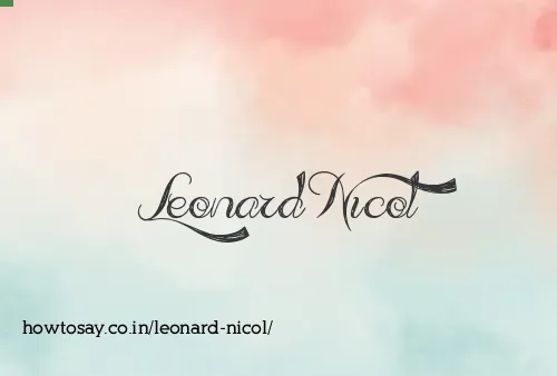 Leonard Nicol