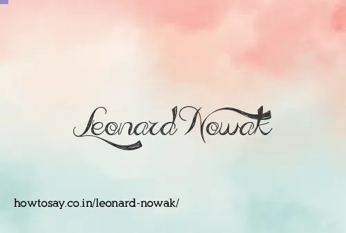 Leonard Nowak