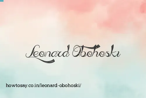 Leonard Obohoski
