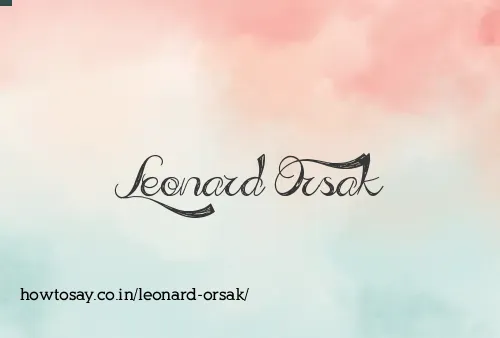 Leonard Orsak