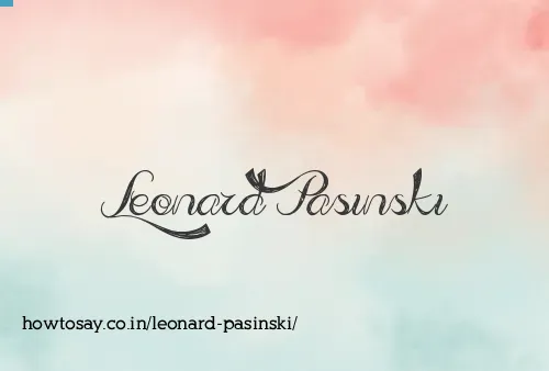 Leonard Pasinski