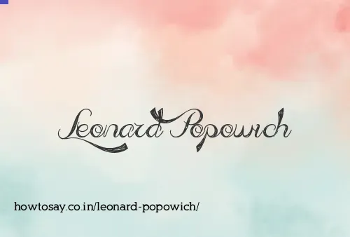 Leonard Popowich