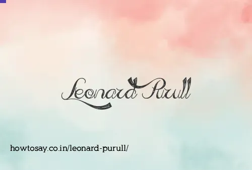 Leonard Purull