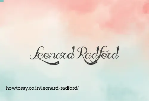Leonard Radford