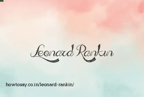 Leonard Rankin