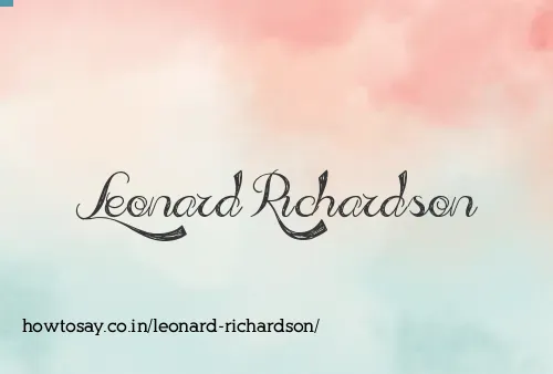 Leonard Richardson
