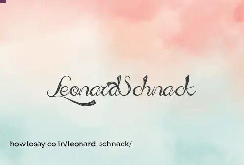 Leonard Schnack