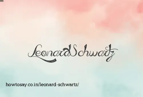 Leonard Schwartz