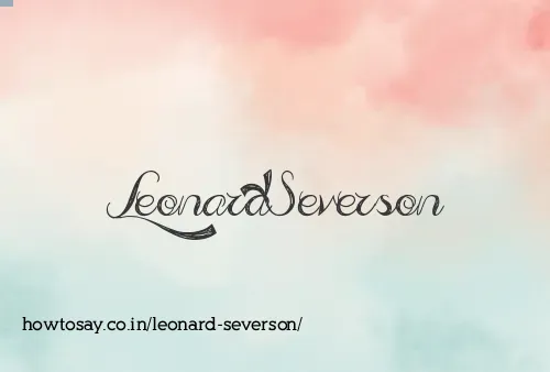 Leonard Severson
