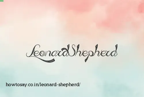 Leonard Shepherd