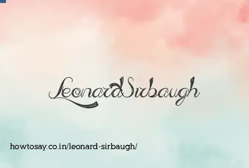 Leonard Sirbaugh