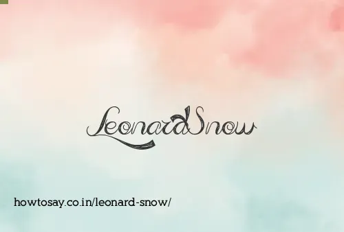 Leonard Snow