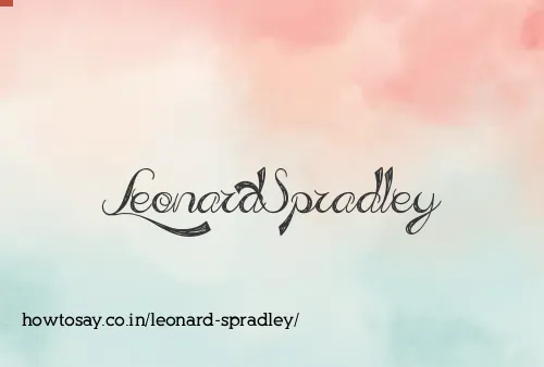 Leonard Spradley