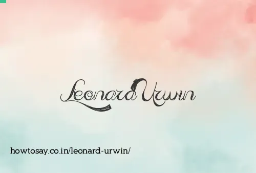Leonard Urwin
