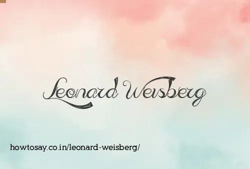Leonard Weisberg