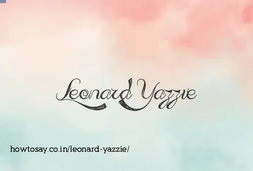 Leonard Yazzie