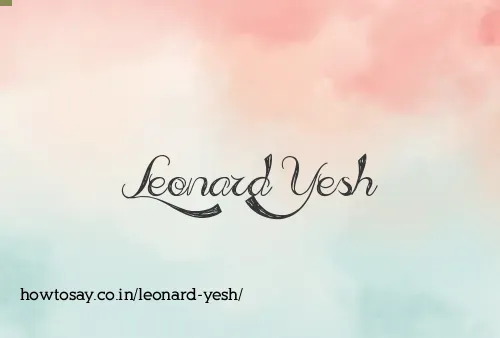 Leonard Yesh