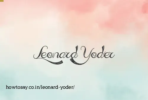 Leonard Yoder