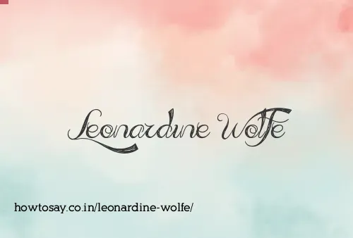 Leonardine Wolfe