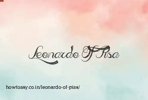 Leonardo Of Pisa