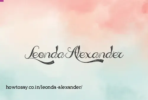 Leonda Alexander