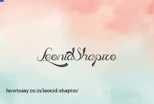 Leonid Shapiro