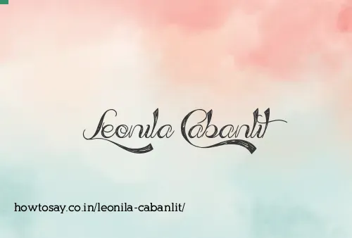 Leonila Cabanlit
