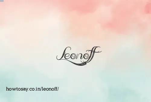 Leonoff