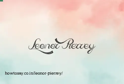 Leonor Pierrey