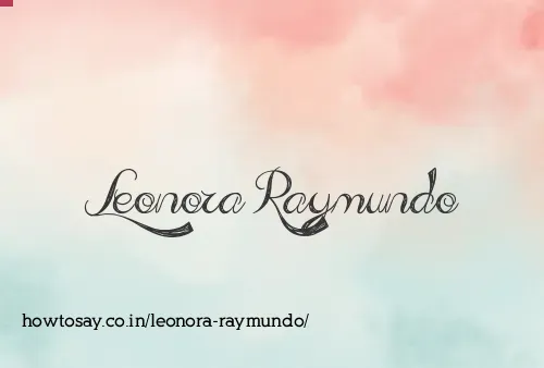 Leonora Raymundo