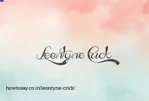 Leontyne Crick