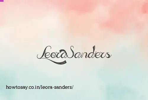 Leora Sanders
