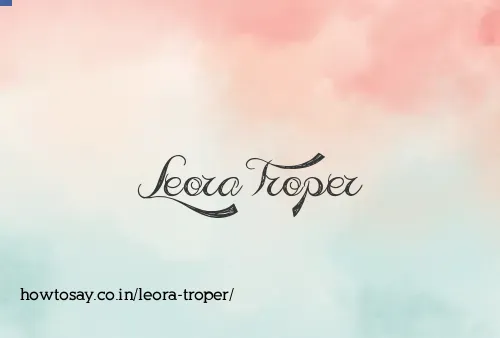 Leora Troper