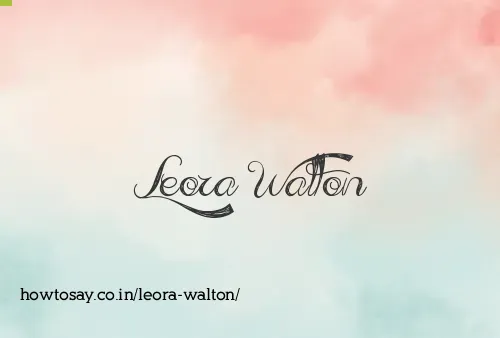 Leora Walton