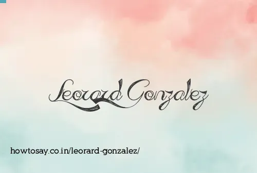 Leorard Gonzalez