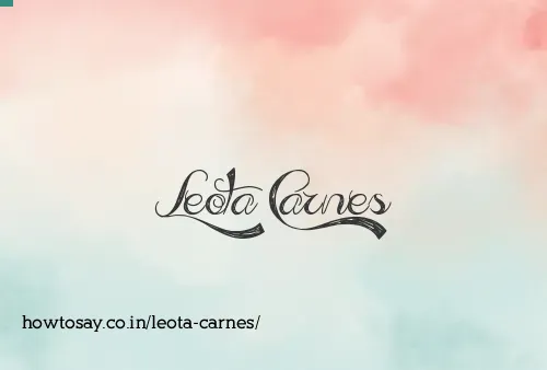 Leota Carnes