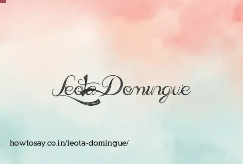 Leota Domingue