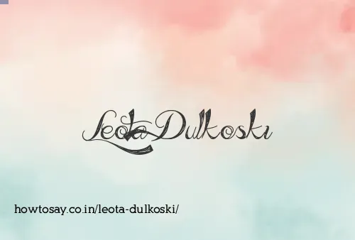 Leota Dulkoski