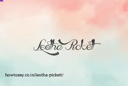 Leotha Pickett