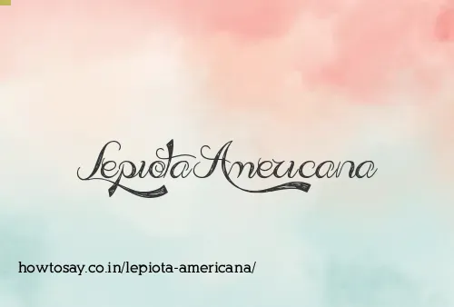 Lepiota Americana