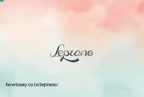 Leprano